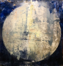 Circle 4. Oil and oil stick on duralar, 32” x 30”, 2020 | $2,800
