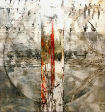 Circle 5. Oil and oil stick on duralar, 32” x 30”, 2021 | $2,800