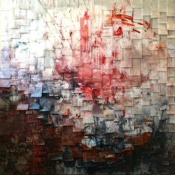 Circle 7. Mixed media on canvas, 48” x 48”, 2022 | $6,800
