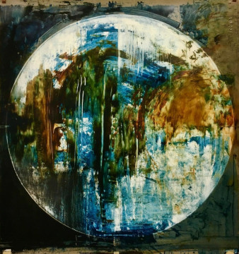 Circle 1. Oil on duralar, 32” x 30”, 2019 | $1,900