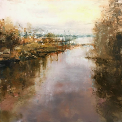 Don River. Oil on panel, 30” x 30”, 2019 | $2,500